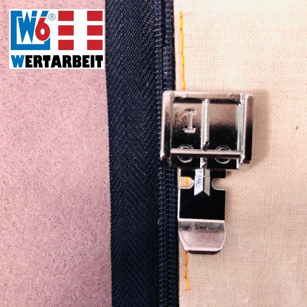W6 Nähmaschinen Snap-On Reißverschlussfuß - Image 4